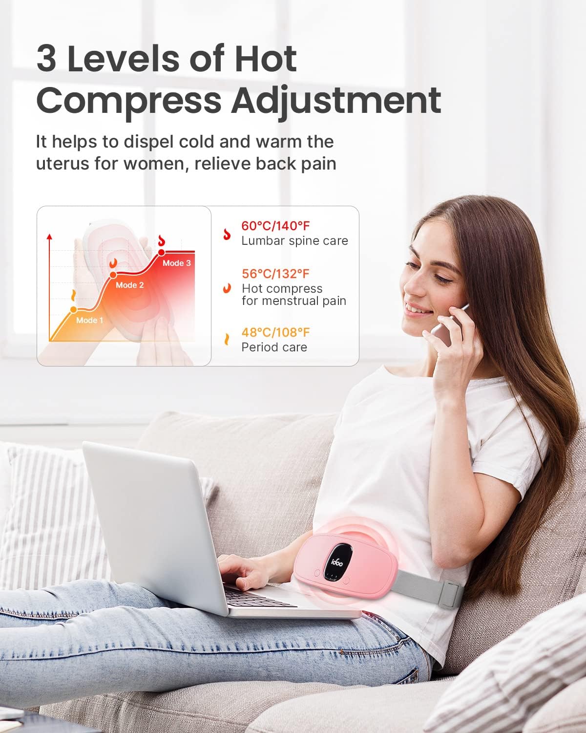 iDOO Portable Heating Pads for Cramps