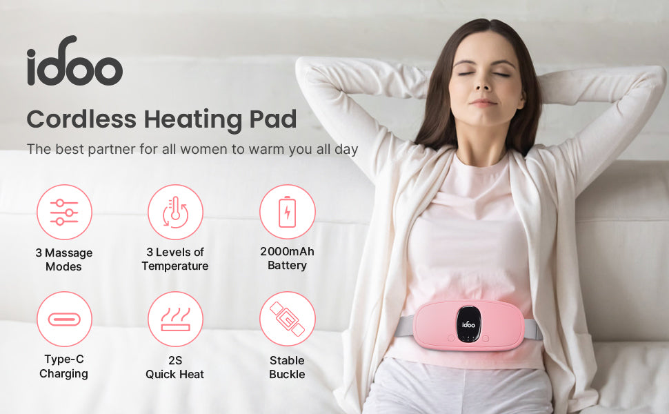 iDOO Portable Heating Pads for Cramps
