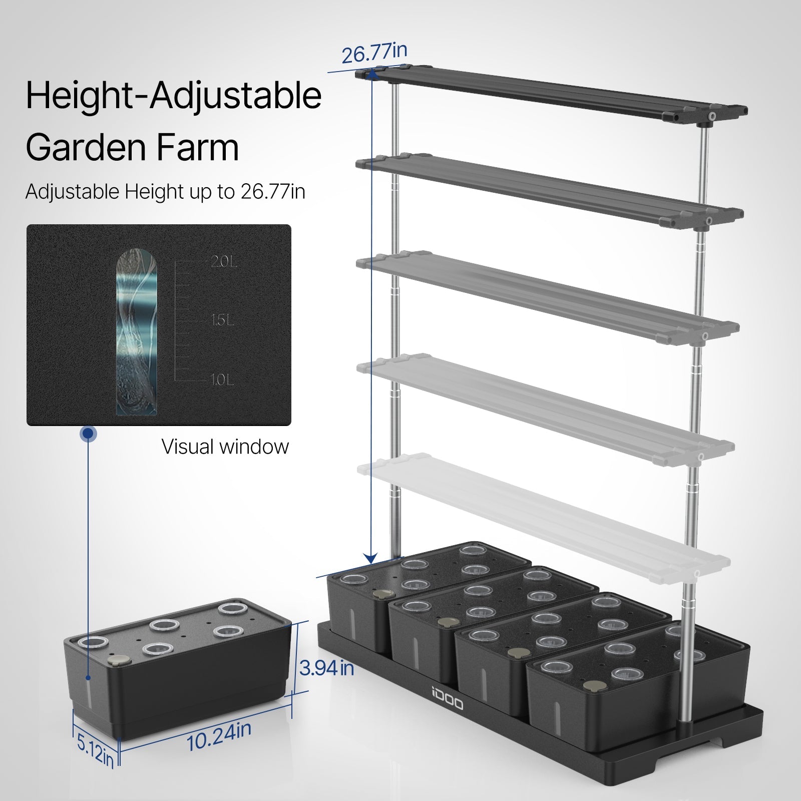 iDOO 20Pods Indoor Herb Garden Kit - Hydroponic Growing System Hydroponic Growing Systems by idoogroup