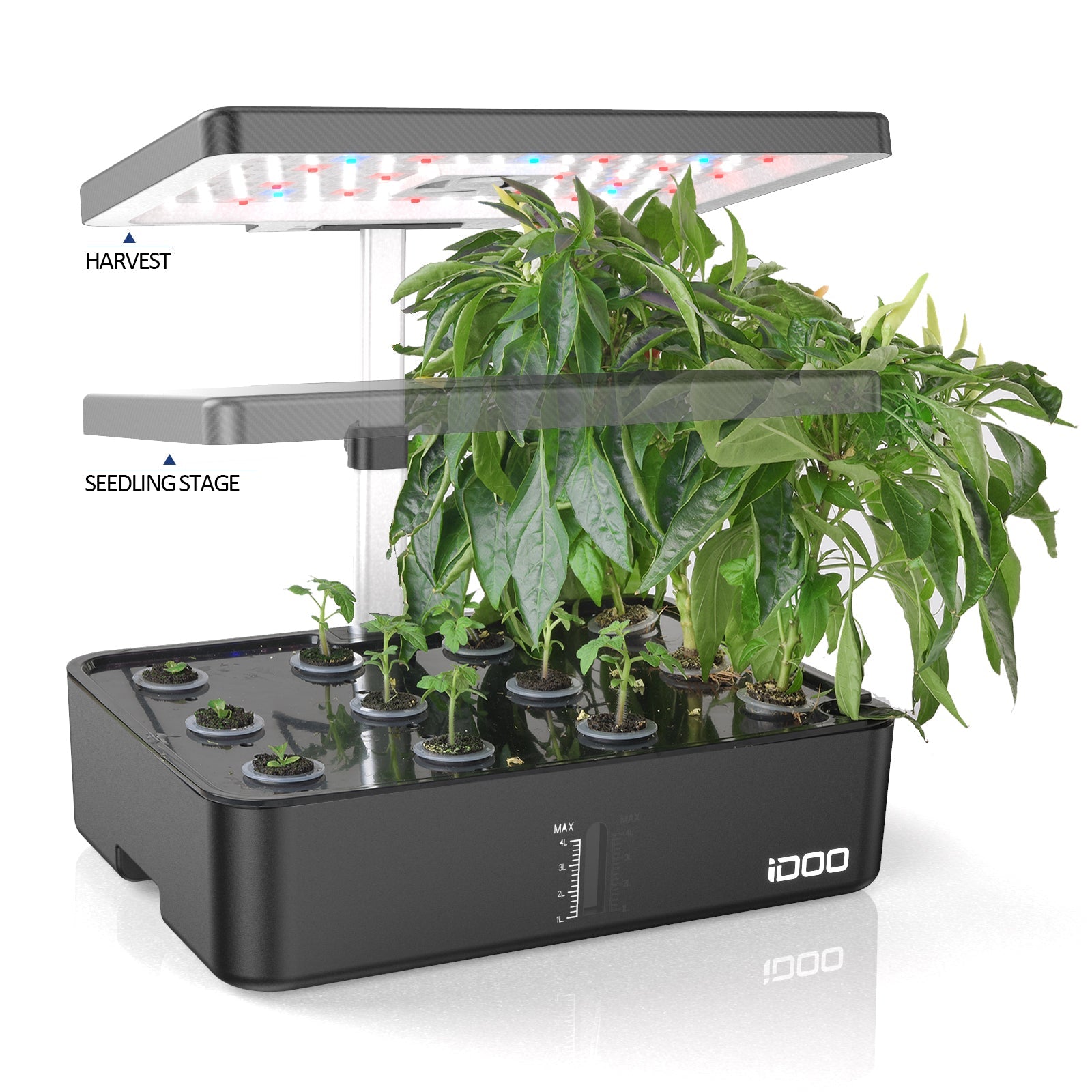 iDOO 12Pods Indoor Herb Garden Kit - Hydroponic Growing System Hydroponic Growing Systems by idoogroup
