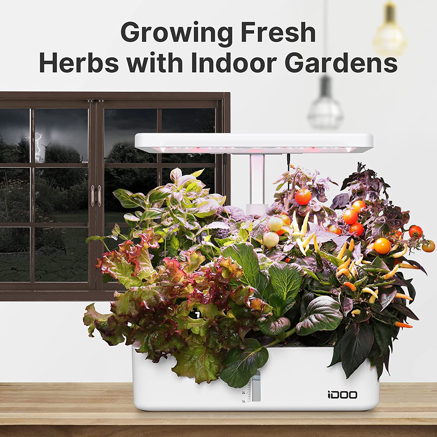iDOO 12Pods Indoor Herb Garden Kit - Hydroponic Growing System Hydroponic Growing Systems by idoogroup