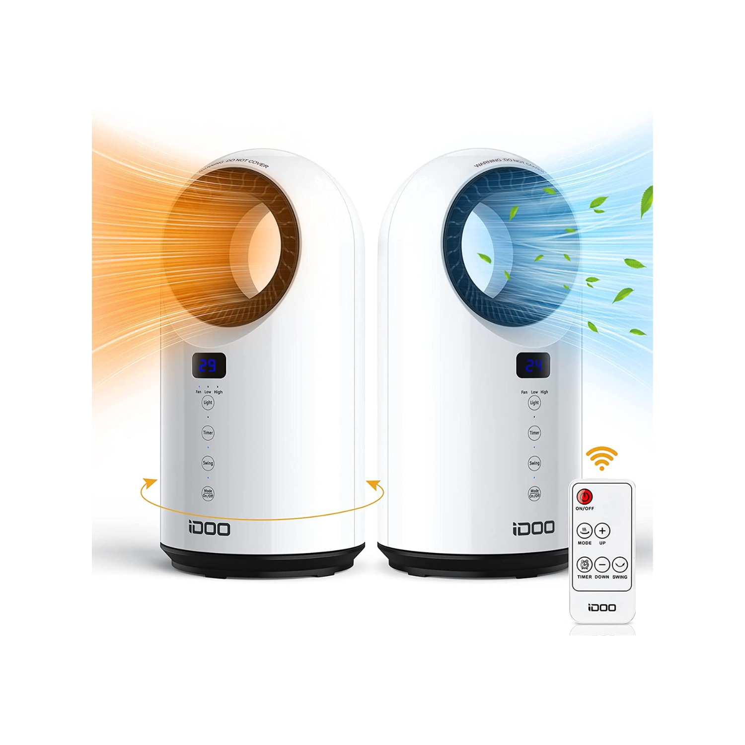 iDOO Electric Space Heater for Indoor Use with Remote - Home Appliances by iDOO
